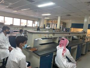 An Inspection Visit to the Student Laboratories by the Executive Team in the Department of Chemistry